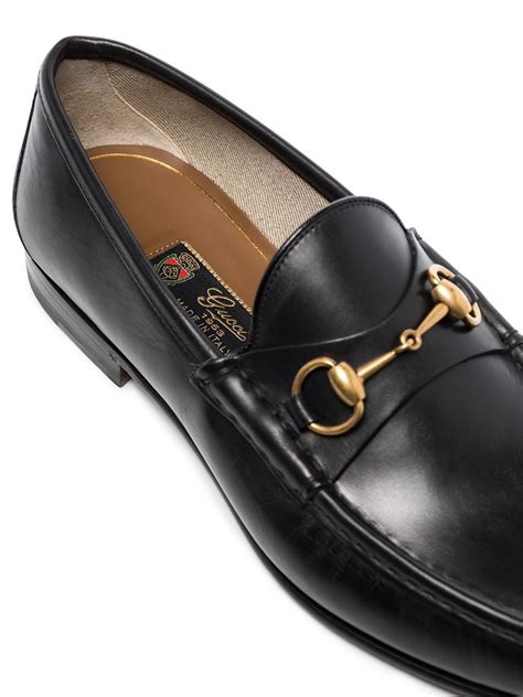 black loafer gucci|gucci black loafers men.